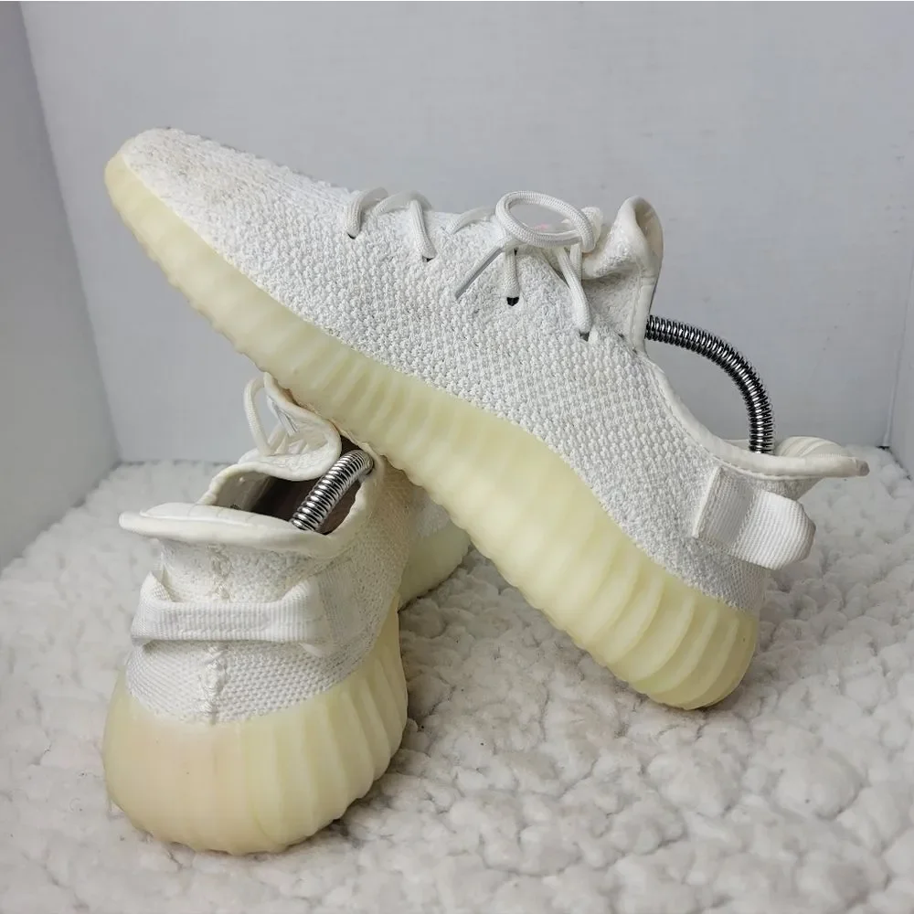 Adidas Yeezy Boost 350 V2 Cream White CP9366 Men 8.5 Triple WhiteClassic triple
